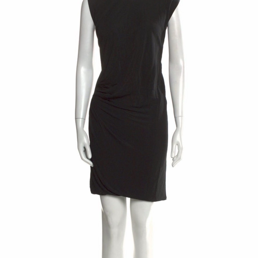 Victor & Rolf  Black Cap-Sleeve Sheath Dress